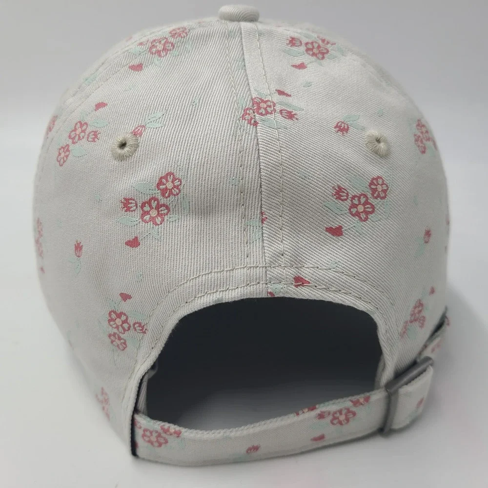 Women Los Angeles Dodgers Hat Strapback New Era Gray Pink Floral All Over Print